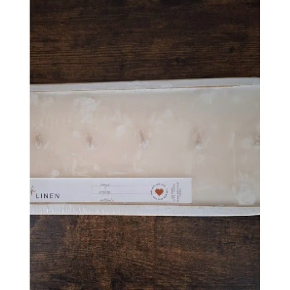 Cedar Mountain Candle Beach Linen 7 Wick White Dough Bowl Soy Candle - Picture 3 of 15